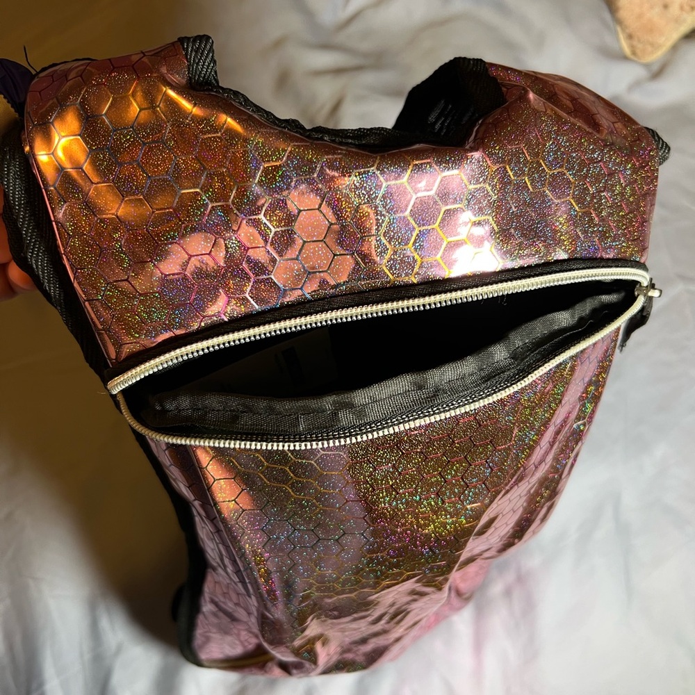 Pink Chrome Water Bladder Backpack - image 4